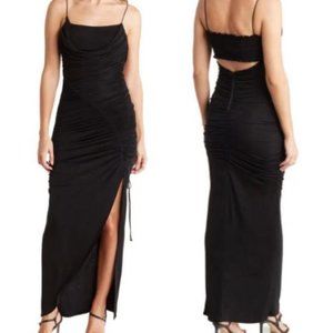 ALICE + OLIVIA Ruched Cutout Maxi Dress NWT Sz 6